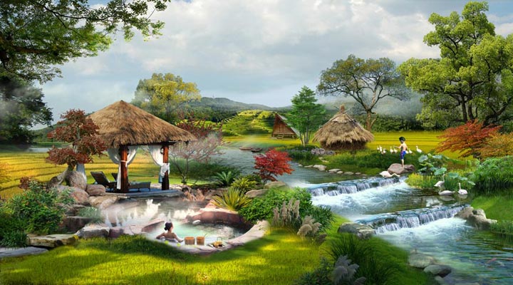 溫泉設(shè)計(jì)效果圖