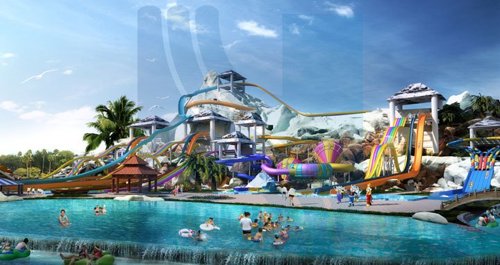 ?；◢u水上樂(lè)園雪山滑道區(qū)效果圖